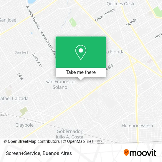 Screen+Service map