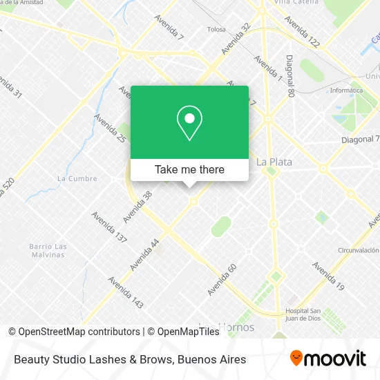 Beauty Studio Lashes & Brows map