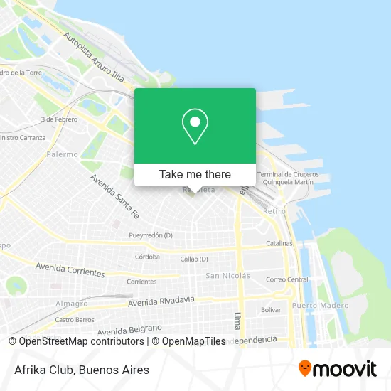 Afrika Club map