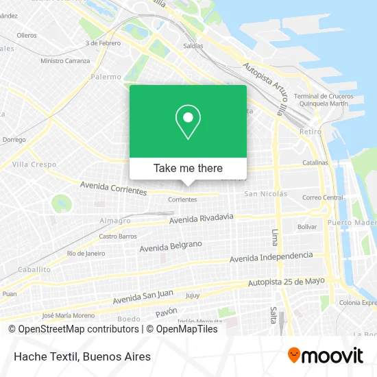 Hache Textil map