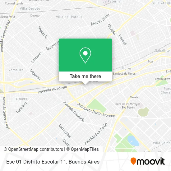 Esc 01 Distrito Escolar 11 map