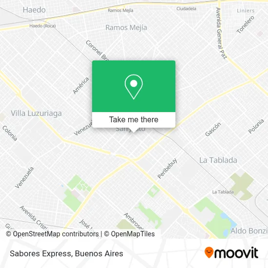 Sabores Express map
