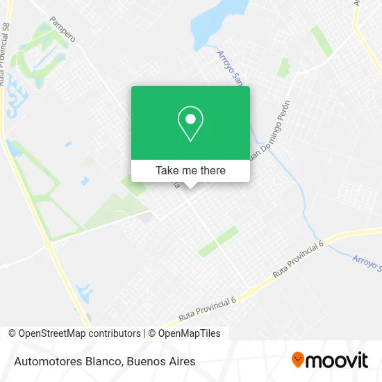Automotores Blanco map