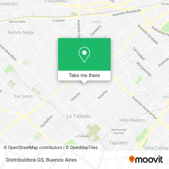 Distribuidora GS map