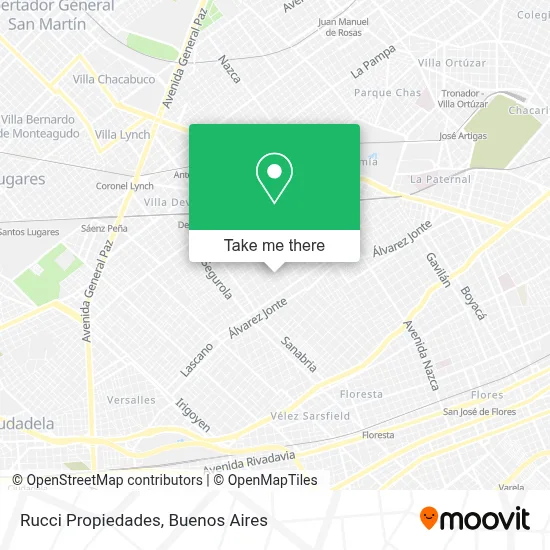 Rucci Propiedades map