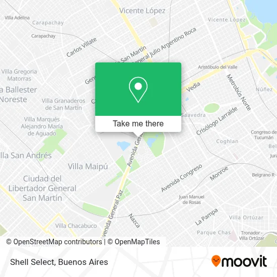 Shell Select map