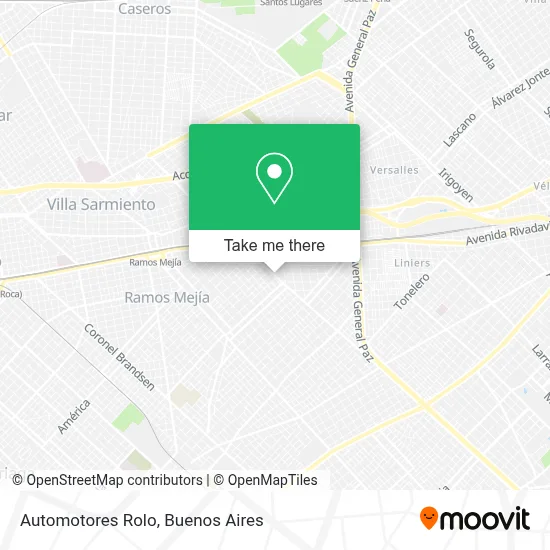 Automotores Rolo map
