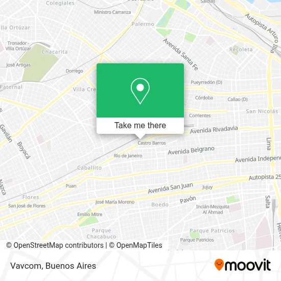 Vavcom map