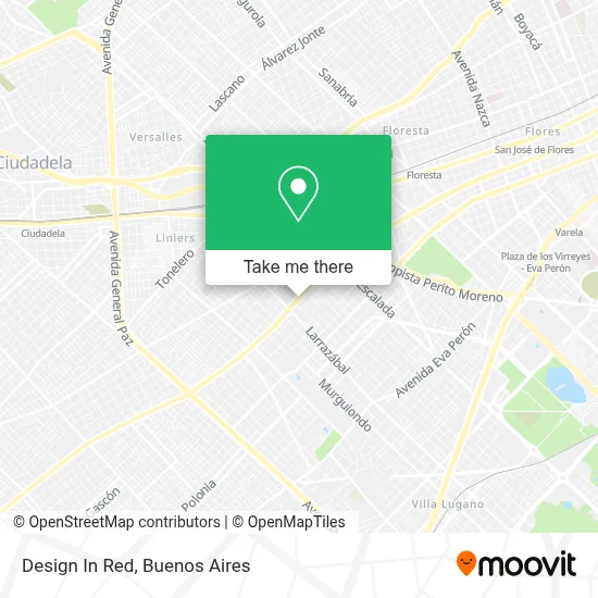 Design In Red map