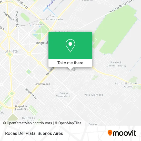 Rocas Del Plata map