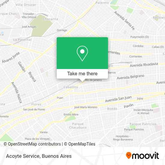 Acoyte Service map