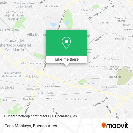 Tech Monkeys map