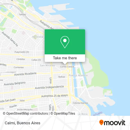 Calmi map