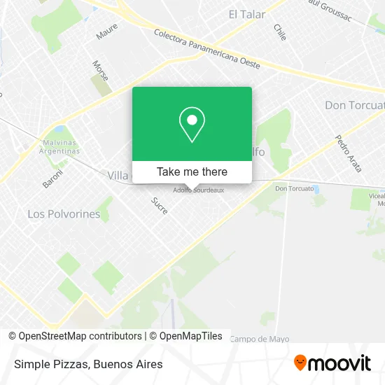 Simple Pizzas map