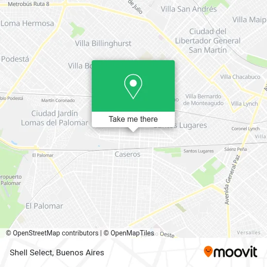 Shell Select map