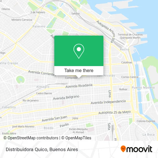 Distribuidora Quico map
