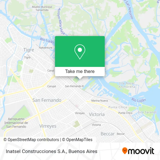 Inatsel Construcciones S.A. map