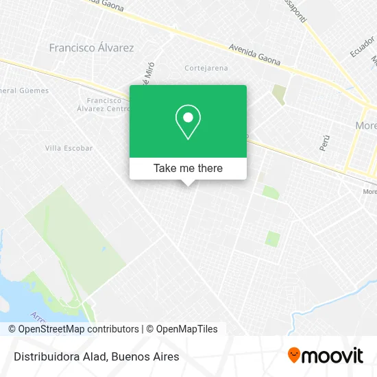 Distribuidora Alad map
