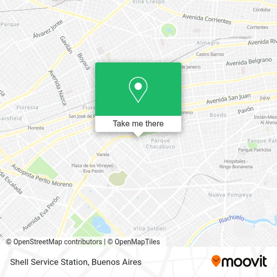 Shell Service Station map