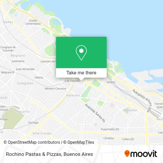 Rochino Pastas & Pizzas map