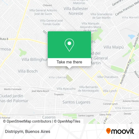 Distripym map