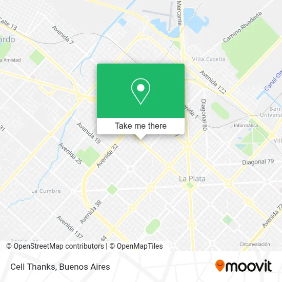 Cell Thanks map