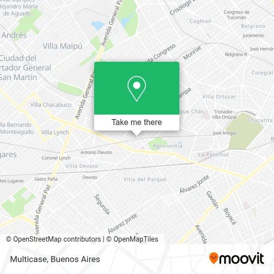 Multicase map