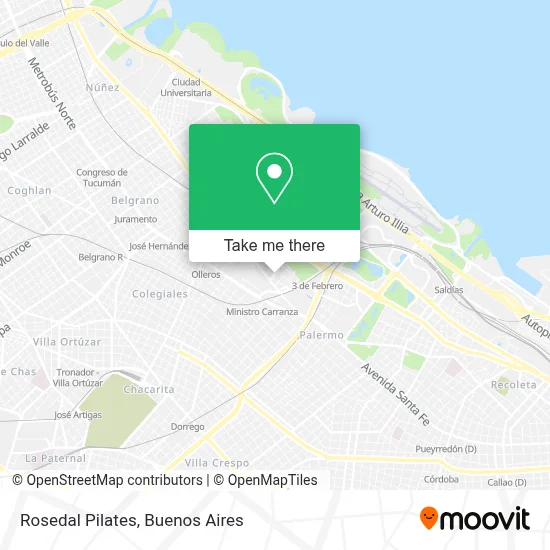Rosedal Pilates map