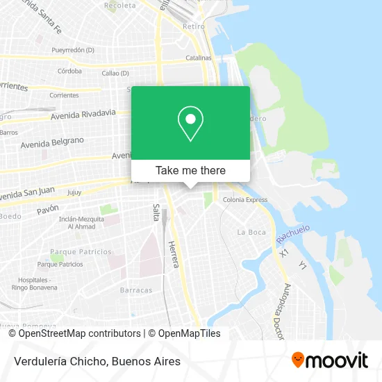 Verdulería Chicho map