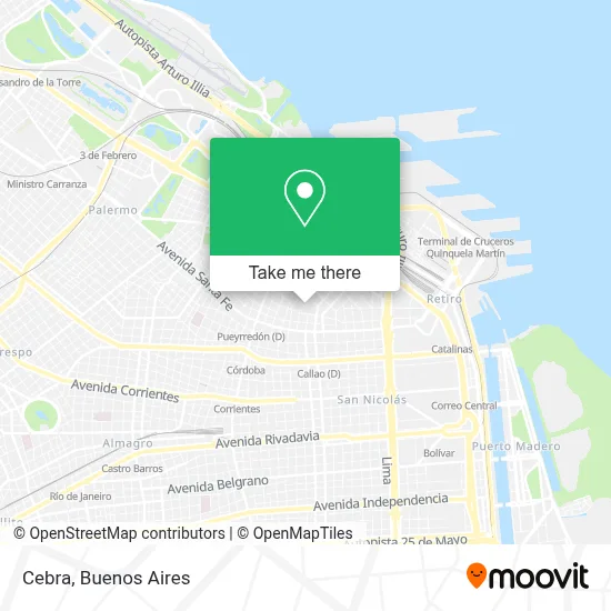 Cebra map