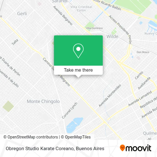 Obregon Studio Karate Coreano map