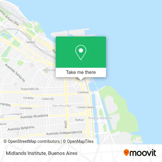 Midlands Institute map