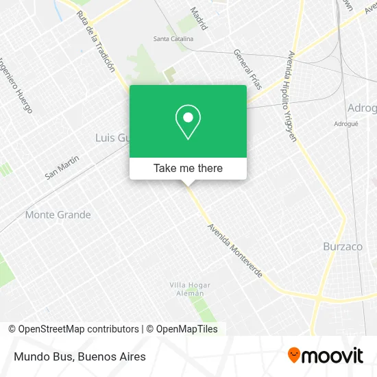 Mundo Bus map
