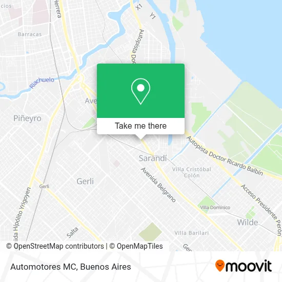 Automotores MC map