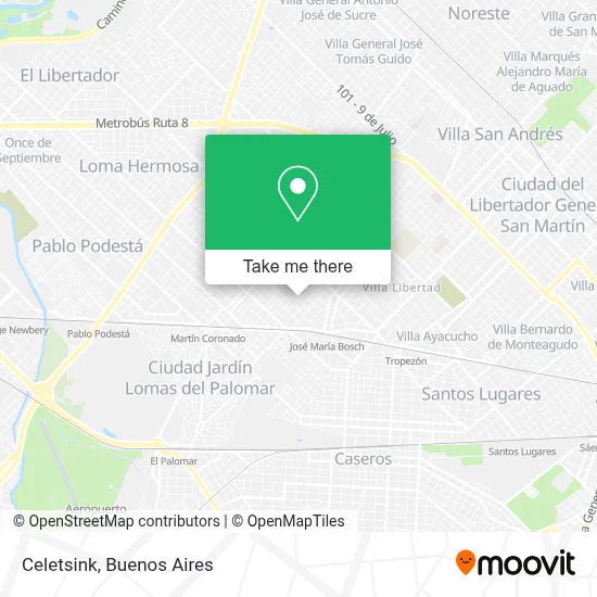 Celetsink map