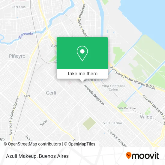 Azuli Makeup map