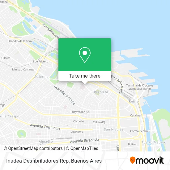 Inadea Desfibriladores Rcp map