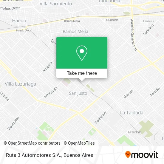 Ruta 3 Automotores S.A. map
