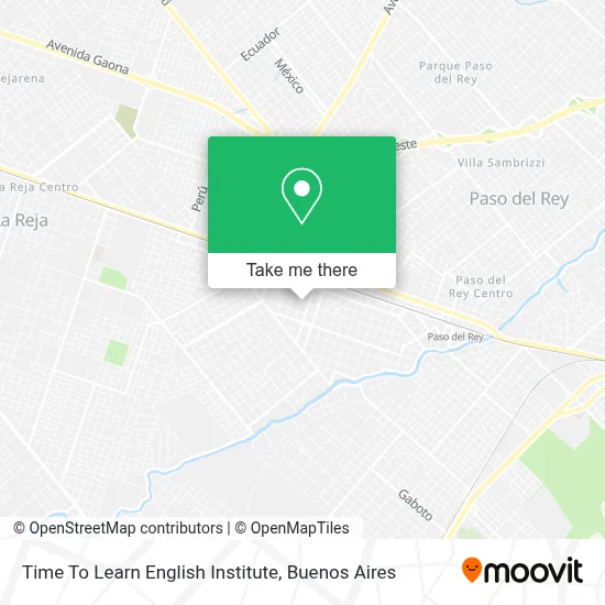 Time To Learn English Institute map