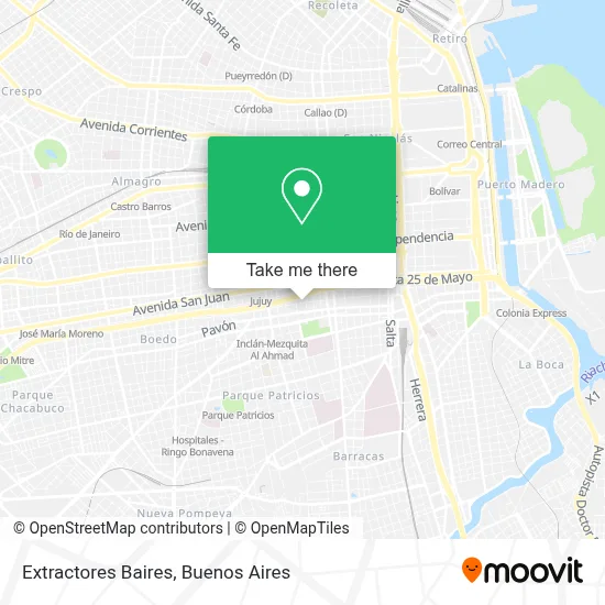 Extractores Baires map