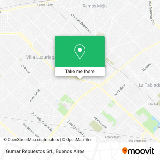 Gumar Repuestos Srl. map