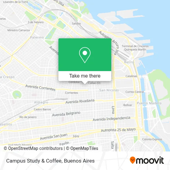 Campus Study & Coffee map