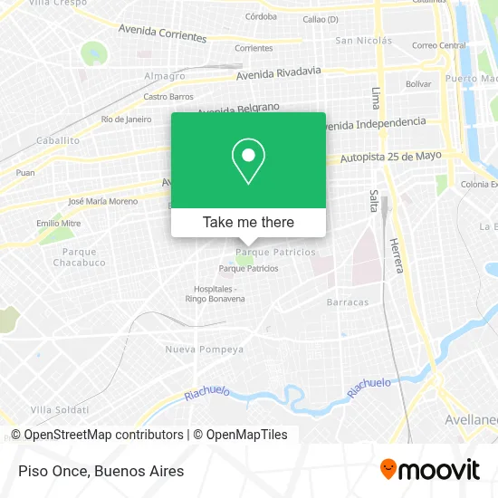 Piso Once map