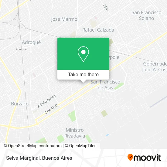 Selva Marginal map