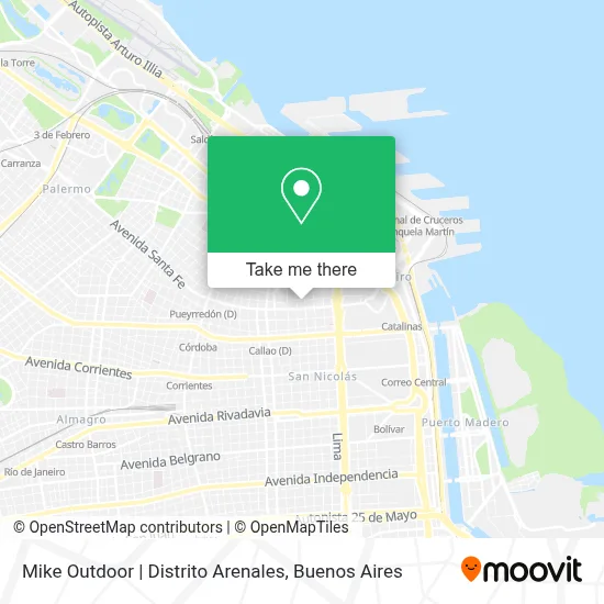 Mike Outdoor | Distrito Arenales map