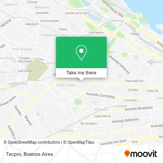 Tecpro map