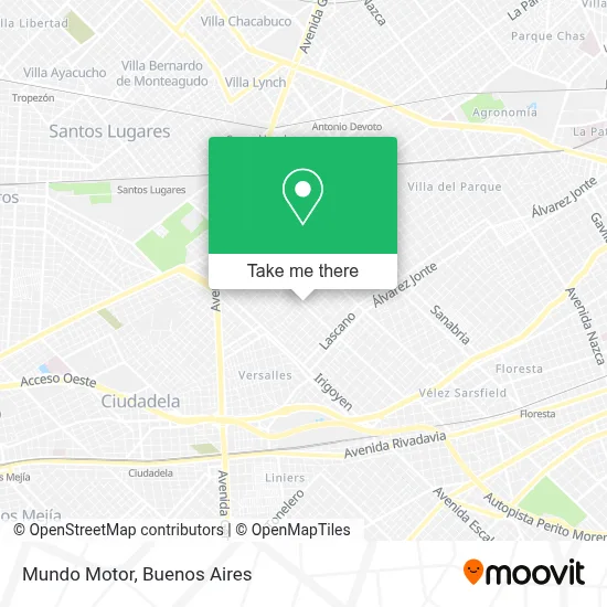 Mundo Motor map