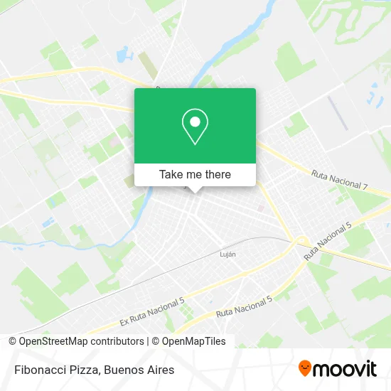 Fibonacci Pizza map