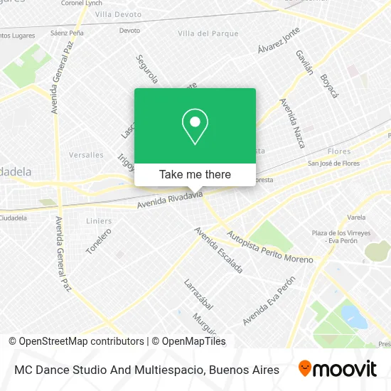 MC Dance Studio And Multiespacio map