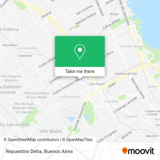 Repuestos Delta map